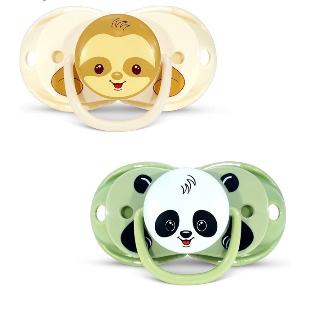 RaZbaby Keep-It-Kleen Baby Pacifier 2-Pack Closes When Dropped